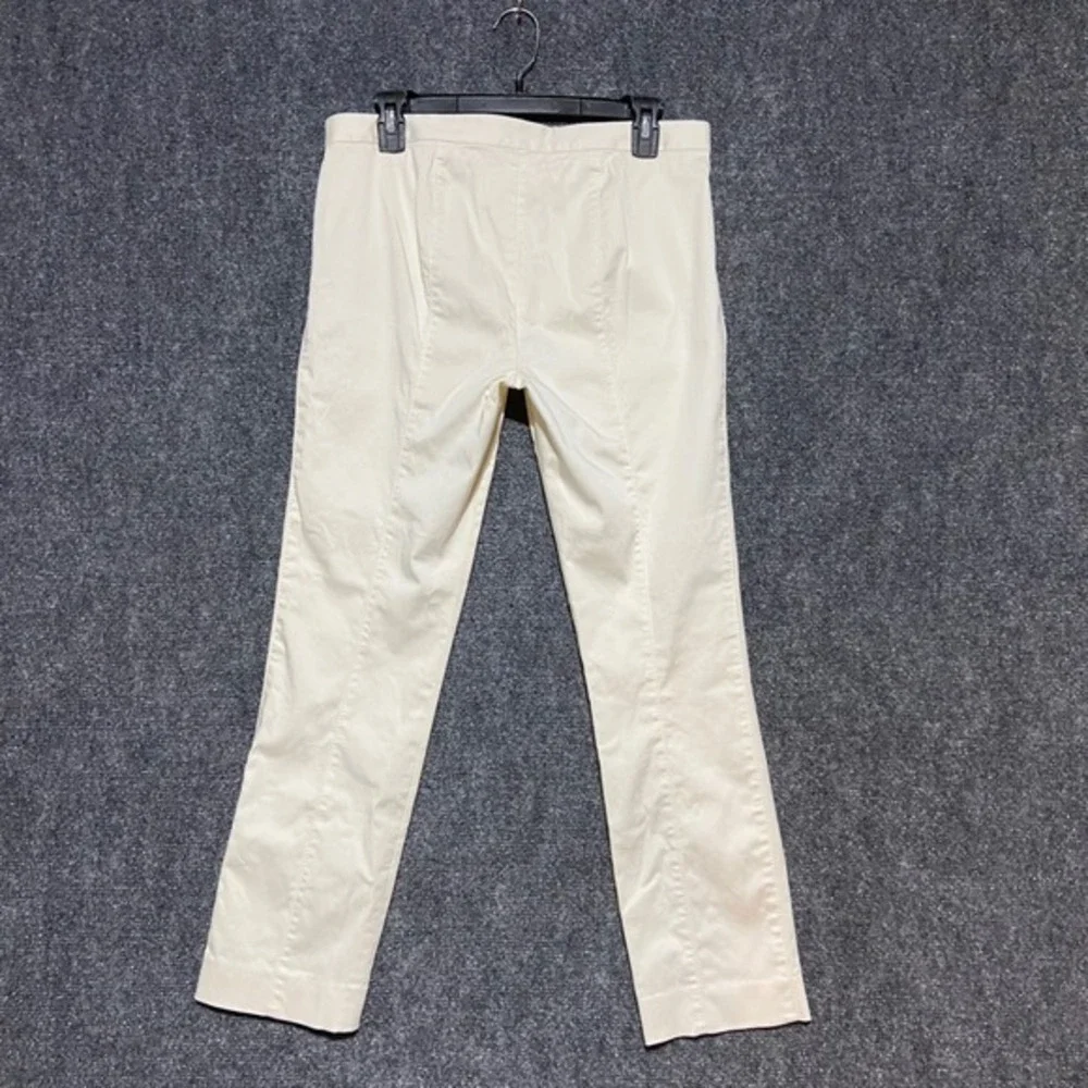 Polo Ralph‎ Lauren Womens Cream Straight Leg Stretch Trousers Size 8 Off White